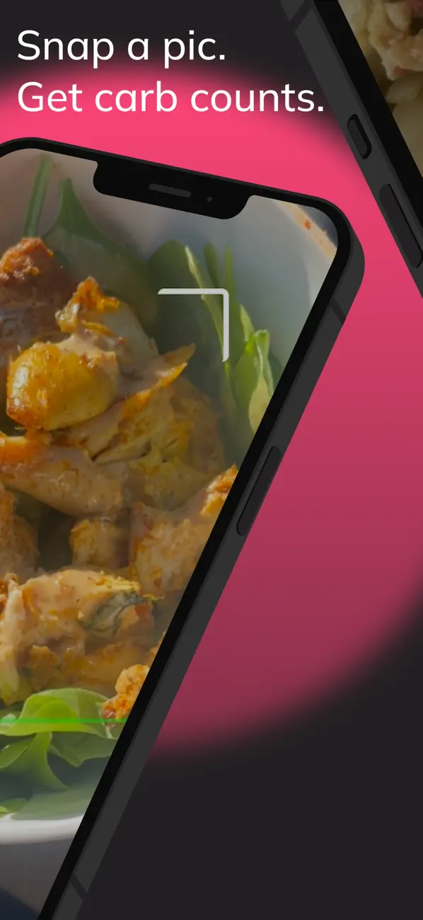 Snap a pic, get carb counts — camera scanning food in the app